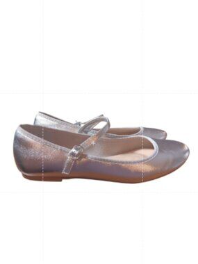 Madden Girl Steve Madden Peonie Silver Mary Jane Ballet Flats sz 8.5